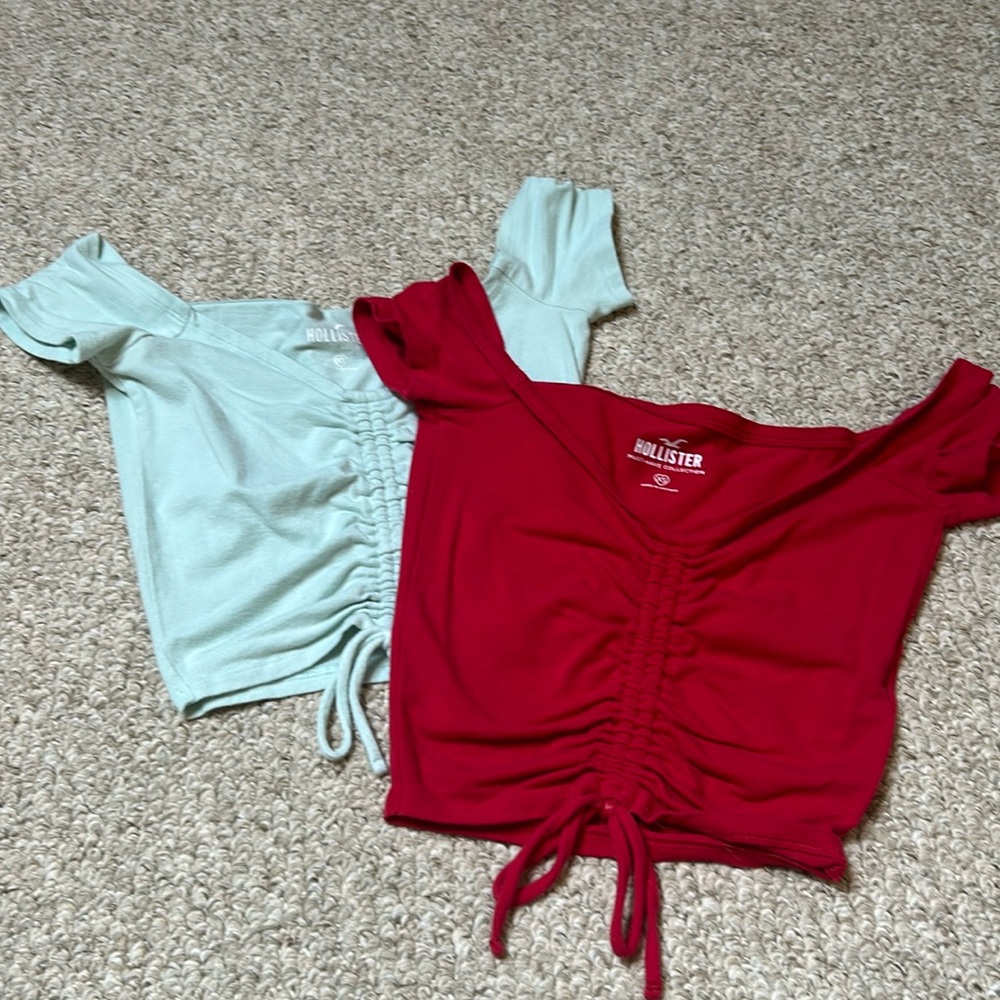 Bundle of Two Hollister Cap Sleeve Crop Tops